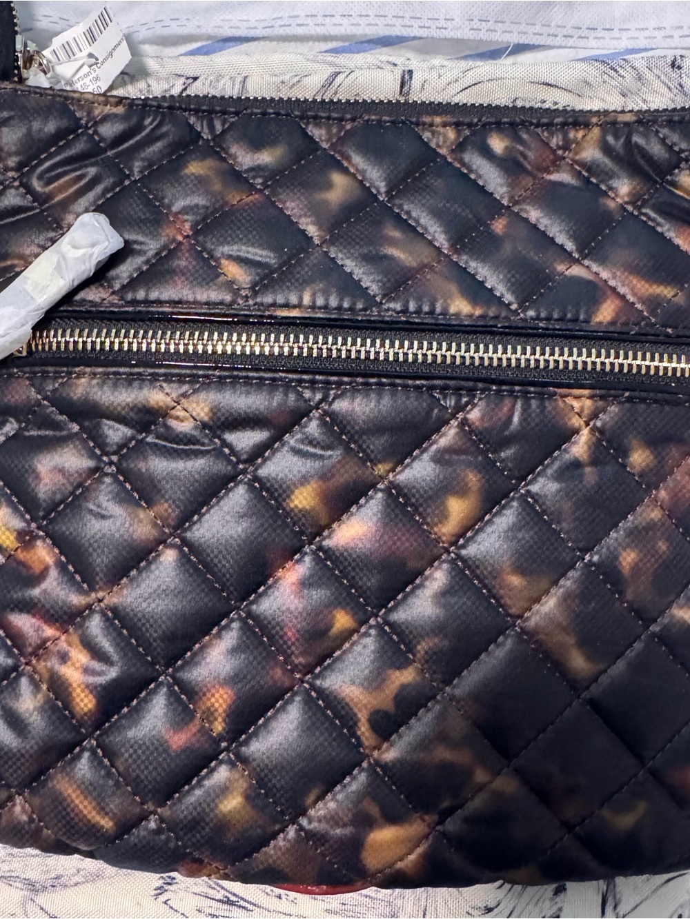 MZ WALLACE Tortoise Downtown Crosby Crossbody quilted - Picture 7 of 12